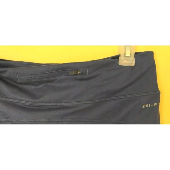 NIKE DRI FIT Running Capri Crop Royal Blue Pants Athletic Running Size Medium - Picture 6 of 10